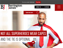 Tablet Screenshot of barringtonjames.com